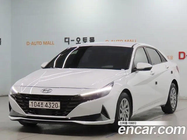 Hyundai Avante (CN7) 2021 Белый из Кореи