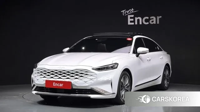 Kia K8 Hybrid 2023 Белый из Кореи