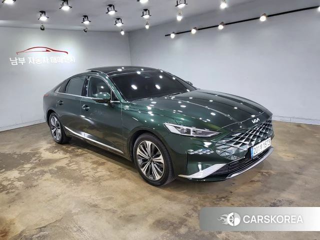 Kia K8 Hybrid 2021 Темно-зеленый из Кореи