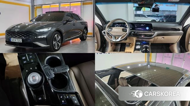 Kia K8 Hybrid 2023 Черный из Кореи