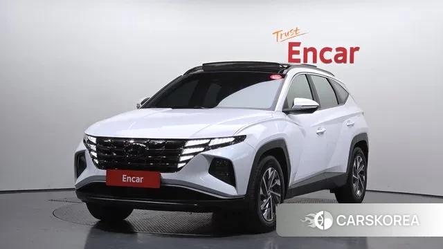 Hyundai Tucson Hybrid (NX4) 2021 Белый из Кореи