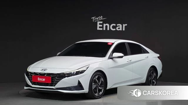 Hyundai Avante (CN7) 2020 Белый из Кореи