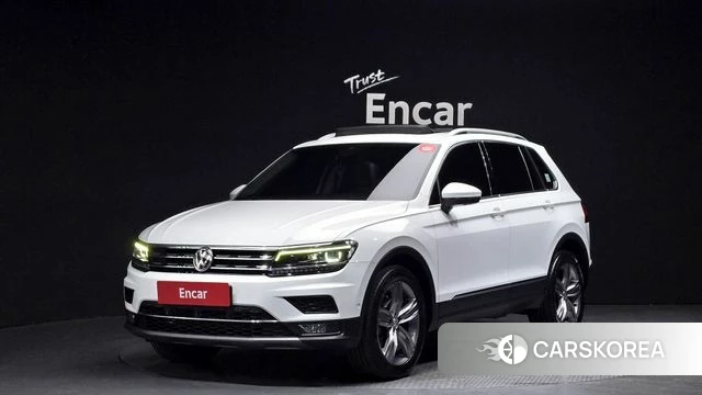 Volkswagen Tiguan second Generation 2018 Белый из Кореи