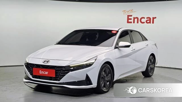Hyundai Avante (CN7) 2021 Белый из Кореи