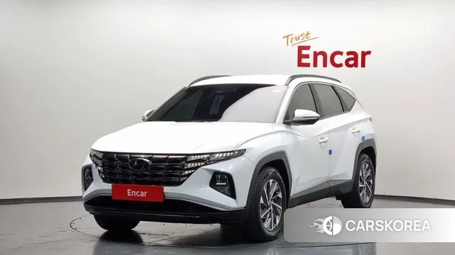 Hyundai Tucson Hybrid (NX4) 2021 Белый из Кореи