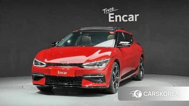 Kia EV6 2023 Красный из Кореи