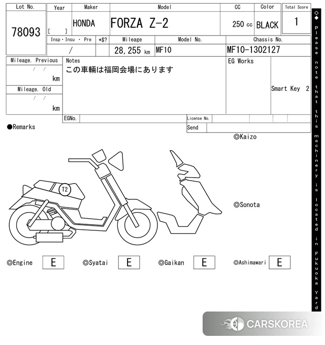 Проданный Honda FORZA Z id 3970748 из Японии, фото 5
