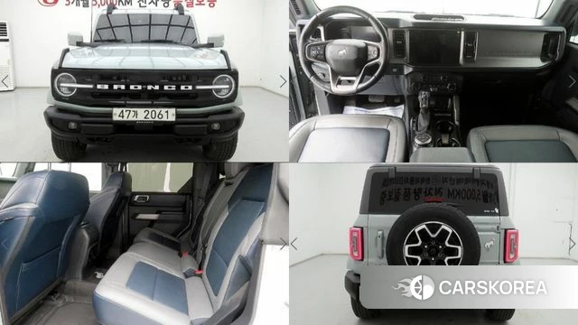 Ford Bronco 6th Generation 2023 Небесно-голубой из Кореи