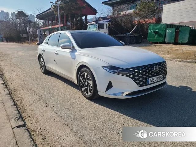 Hyundai The New Grandeur IG Hybrid 2021 Белый из Кореи