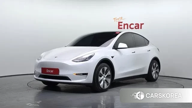 Tesla Model Y 2021 Белый из Кореи