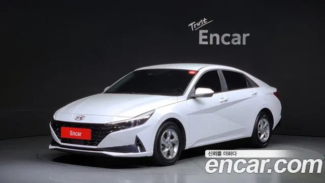 Hyundai Avante (CN7) 2021 Белый из Кореи