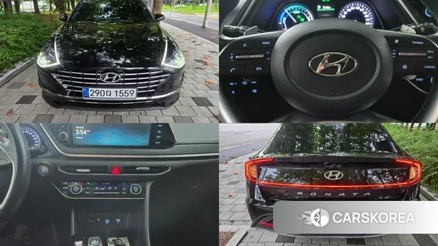 Hyundai Sonata Hybrid (DN8) 2021 Черный из Кореи