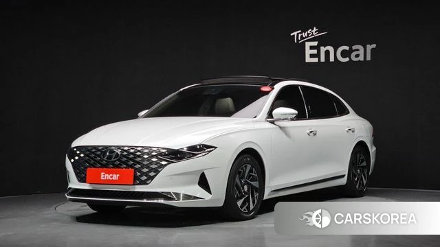 Hyundai The New Grandeur IG Hybrid 2021 Белый из Кореи
