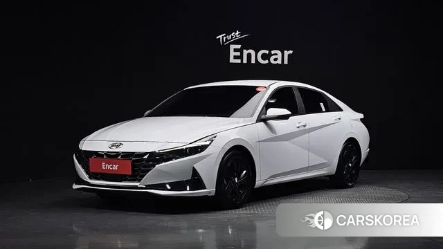 Hyundai Avante Hybrid (CN7) 2022 Белый из Кореи