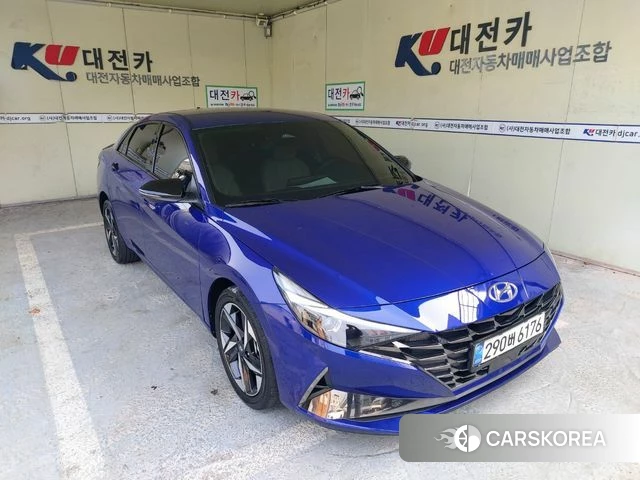 Hyundai Avante (CN7) 2020 Синий из Кореи