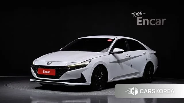Hyundai Avante Hybrid (CN7) 2022 Белый из Кореи