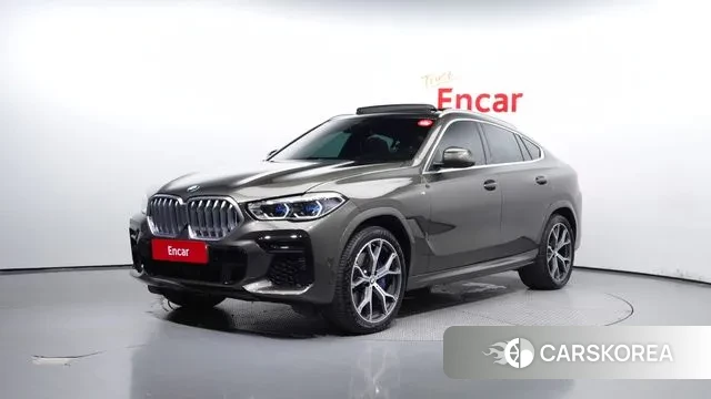 BMW X6 (G06) 2022 Зеленый из Кореи