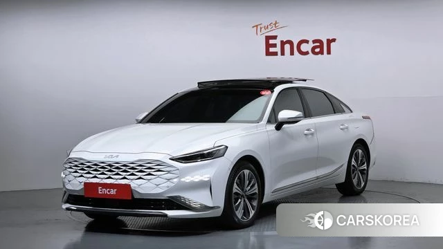 Kia K8 Hybrid 2023 Белый из Кореи