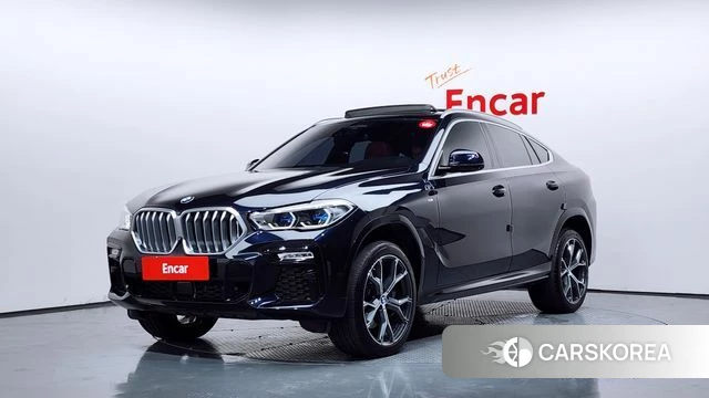 BMW X6 (G06) 2021 Черный из Кореи
