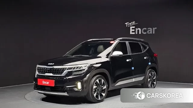 Kia Seltos 2022 Черный из Кореи