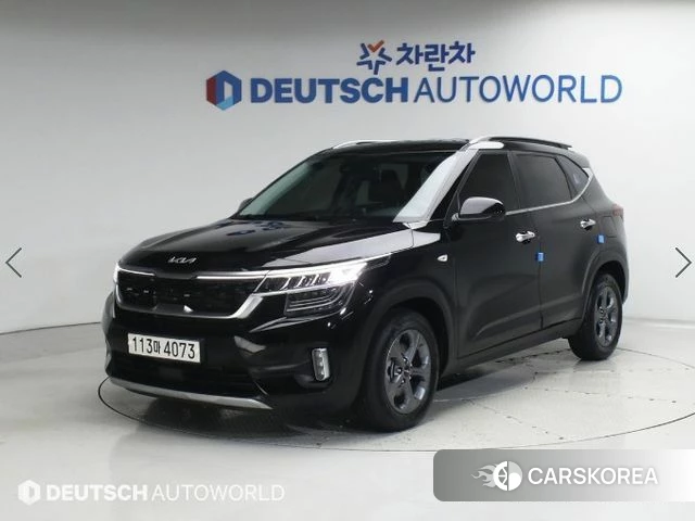 Kia Seltos 2022 Черный из Кореи