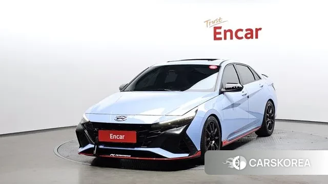 Hyundai Avante (CN7) 2023 Синий из Кореи