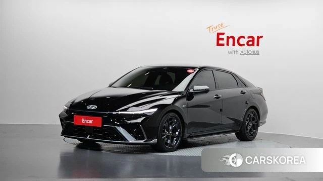 Hyundai The New Avante Hybrid (CN7) 2025 Черный из Кореи