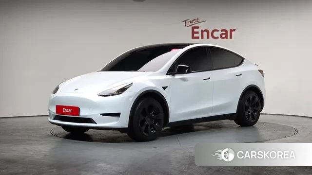 Tesla Model Y 2023 Белый из Кореи