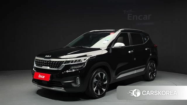 Kia Seltos 2022 Черный из Кореи