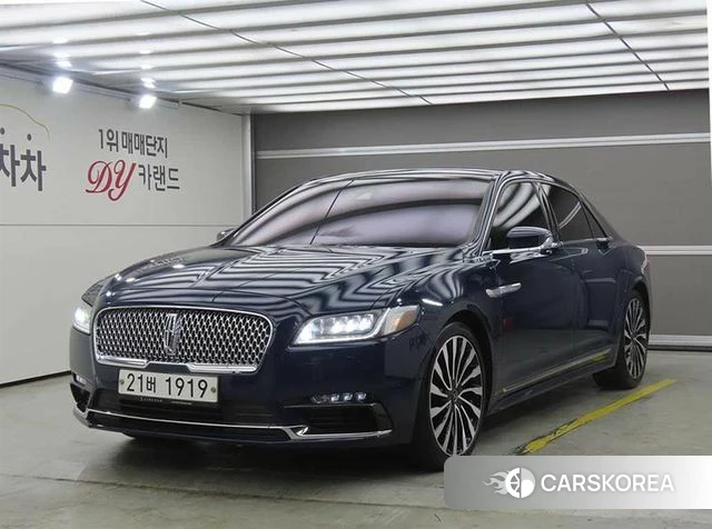 Lincoln Continental 10th Generation 2018 Синий из Кореи