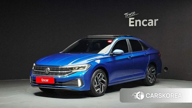 Volkswagen 7th Generation of Jetta 2024 Синий из Кореи