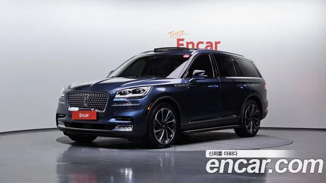 Lincoln Aviator 2nd generation 2019 Синий из Кореи