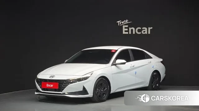 Hyundai Avante Hybrid (CN7) 2021 Белый из Кореи