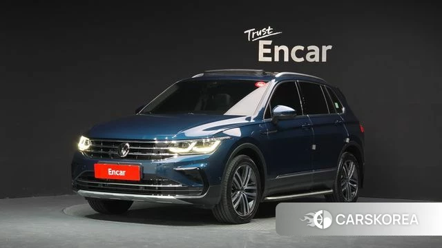 Volkswagen Tiguan second Generation 2022 Синий из Кореи