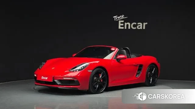 Porsche 718 Boxster 2019 Красный из Кореи