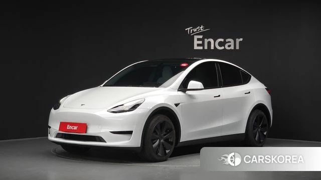 Tesla Model Y 2023 Белый из Кореи