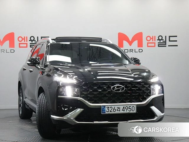 Hyundai The New Santa Fe 2023 Черный из Кореи
