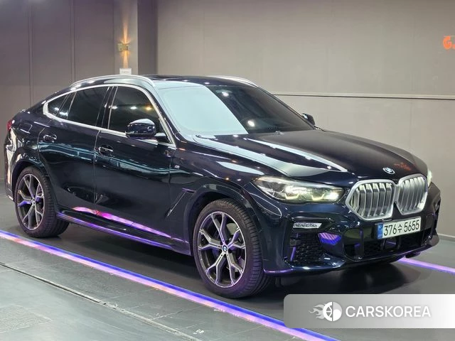 BMW X6 (G06) 2020 Черный из Кореи