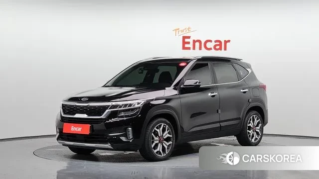 Kia Seltos 2021 Черный из Кореи