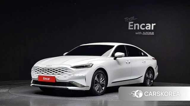 Kia K8 Hybrid 2023 Белый из Кореи