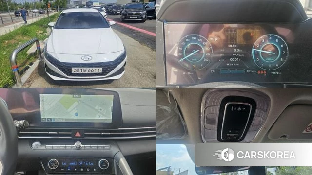 Hyundai Avante (CN7) 2021 Белый из Кореи