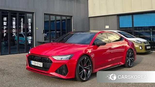 Audi RS7 (4K) 2021 Красный из Кореи