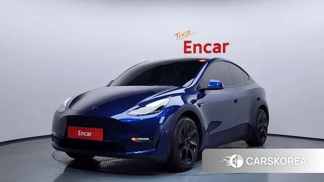 Tesla Model Y 2021 Синий из Кореи