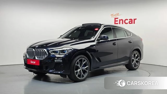 BMW X6 (G06) 2020 Черный из Кореи