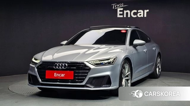 Audi A7 (4K) 2020 Серебристо-серый из Кореи