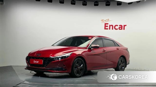 Hyundai Avante (CN7) 2020 Красный из Кореи