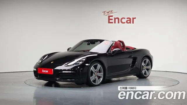 Porsche 718 Boxster 2020 Черный из Кореи