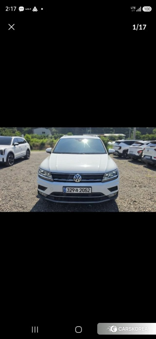 Volkswagen Tiguan second Generation 2020 Белый из Кореи