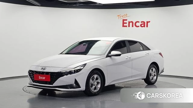 Hyundai Avante (CN7) 2021 Белый из Кореи