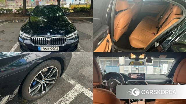 BMW 5 Series (G30) 2023 Черный из Кореи